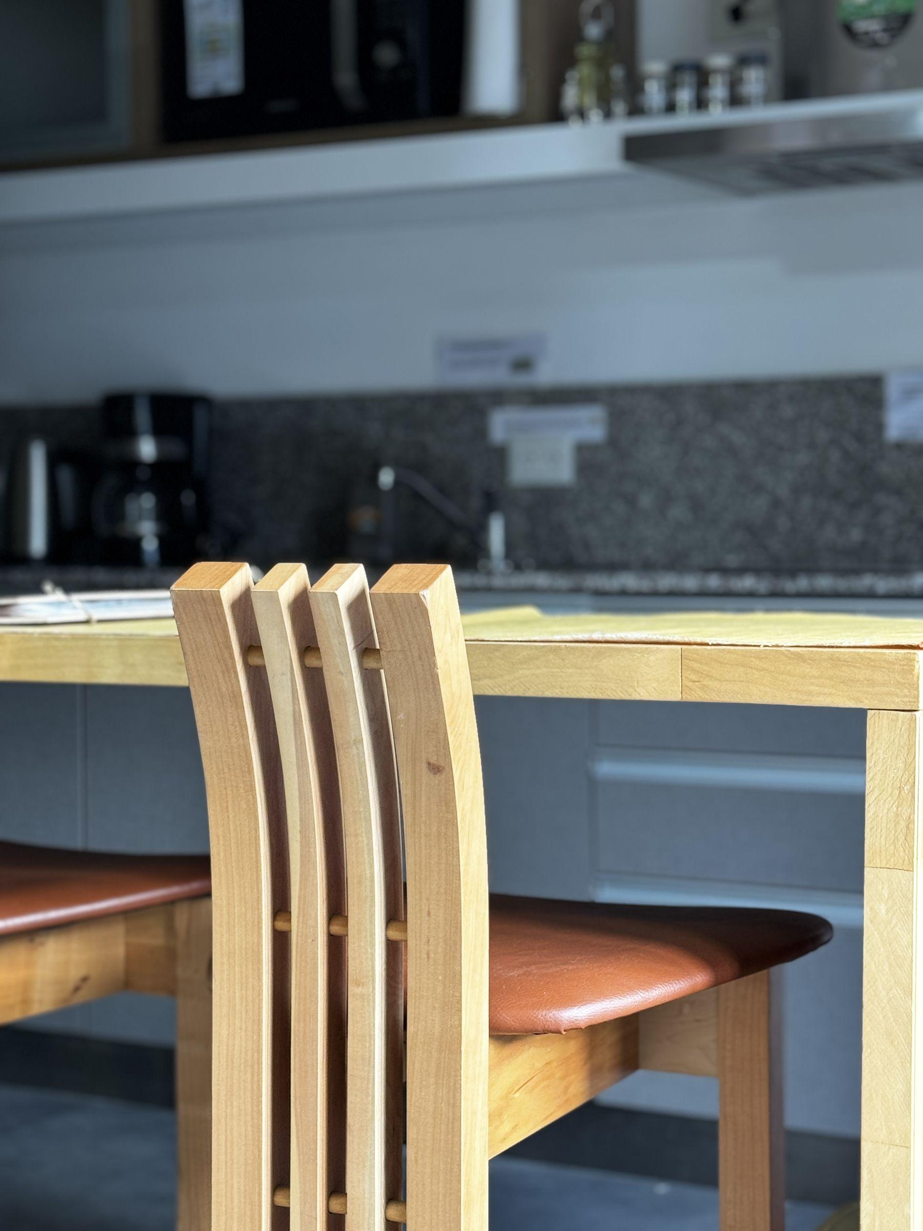 Comedor del departamento Coihue en San Martín de los Andes